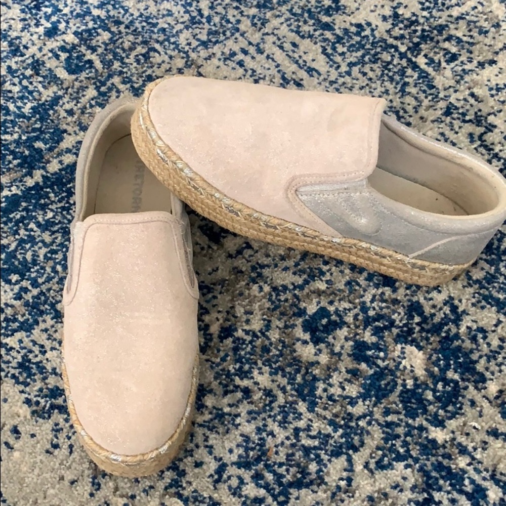 Platform Tretorn Colorblock Shoes w/ Tweed Bottom